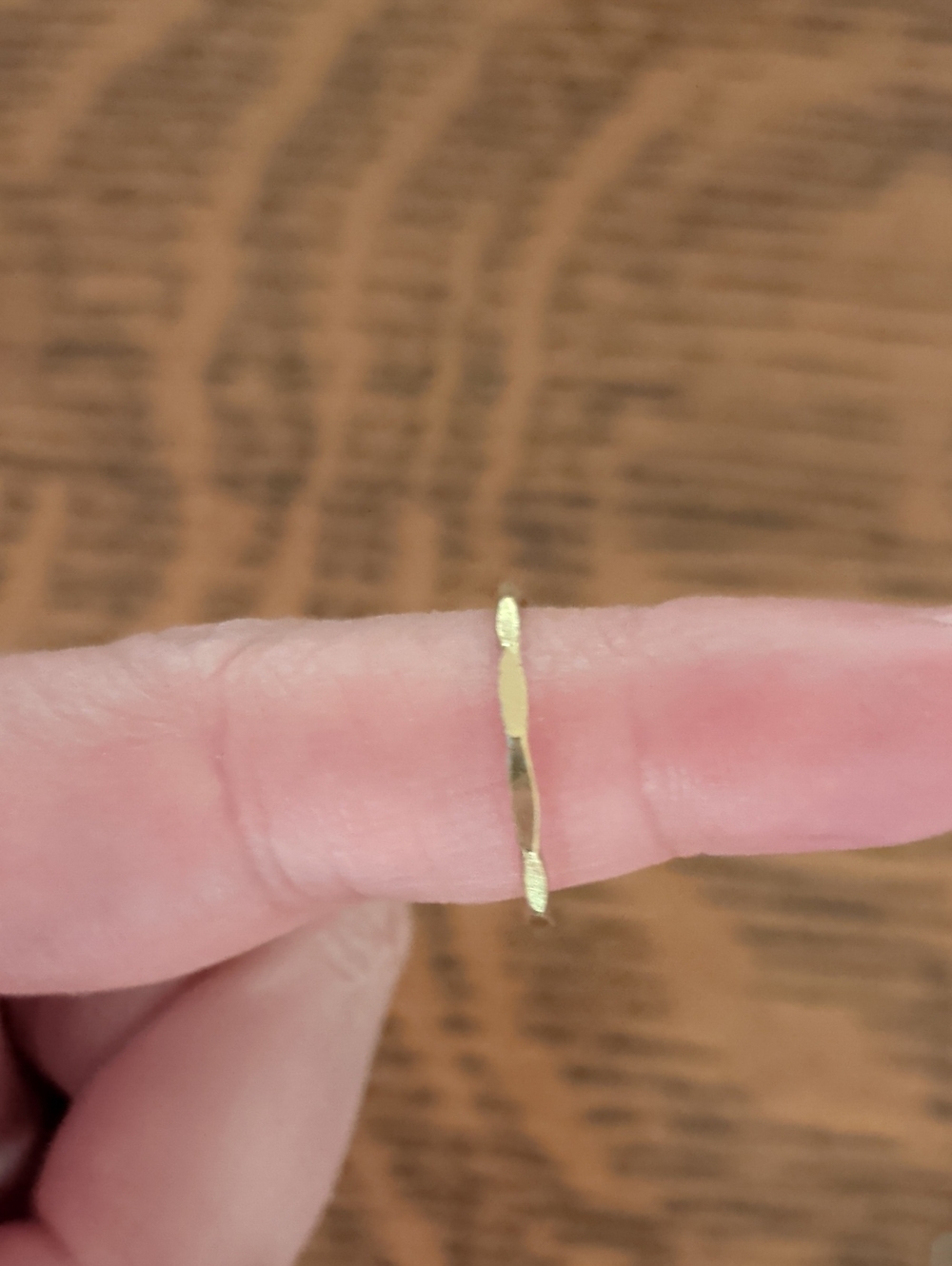 Delicate Gold Twisted Band Ring - Women's Jewelry